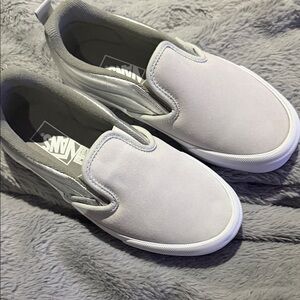 Vans Light Gray Slip-On Shoes